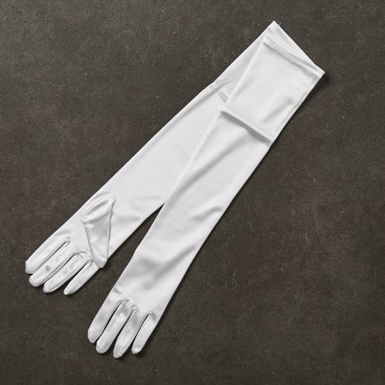 Νυφικά Γάντια Μακριά Λευκά 200-20''