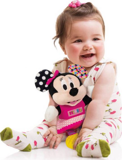 Baby Clementoni Disney Baby Βρεφικό Παιχνίδι Minnie Χνουδωτό-Κουδουνίστρα 1000-17164# 6m+, As Company