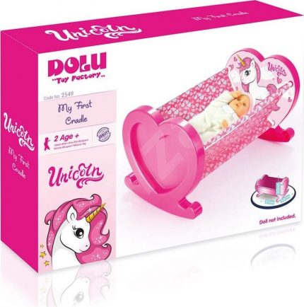 Dolu Toy Κρεβατάκι (κούνια) για κούκλα Unicorn 001.2549