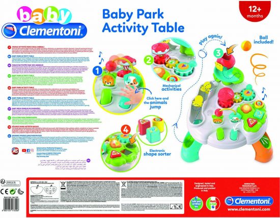 Baby Clementoni Play For Future Βρεφικό Εκπαιδευτικό Τραπέζι Πάρκο Διασκέδασης 12m+, As Company
