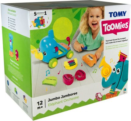 Tomy Toomies Βρεφικό Μουσικό Παιχνίδι Ελεφαντούλης 12m+, As Company