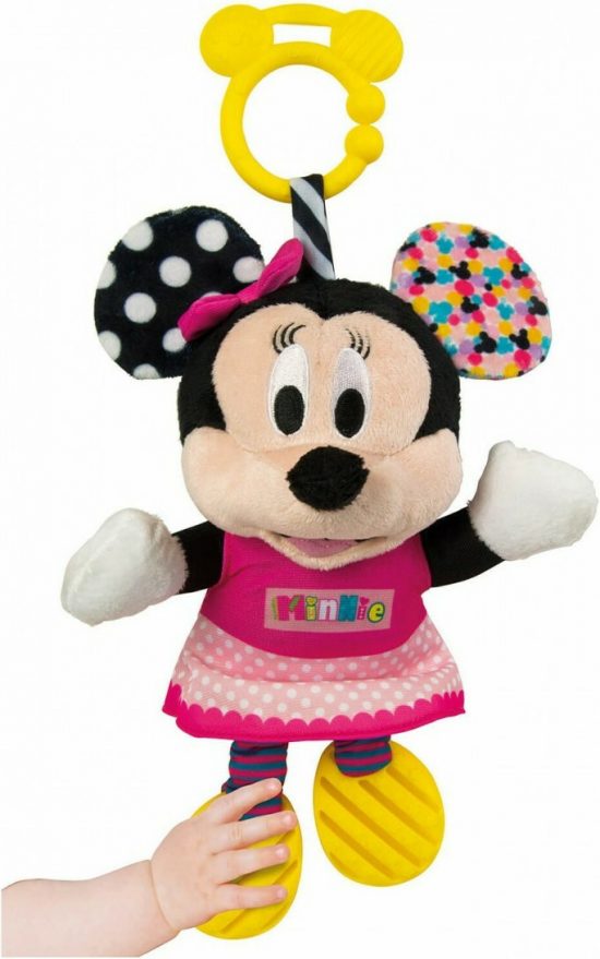 Baby Clementoni Disney Baby Βρεφικό Παιχνίδι Minnie Χνουδωτό-Κουδουνίστρα 1000-17164# 6m+, As Company