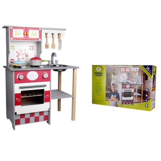 Ξύλινη Κουζίνα με Νεροχύτη και Φούρνο 005.228, Zita Toys