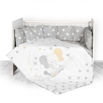 Lorelli Σετ Προίκα Μωρού LILY Grey Elephant Stars