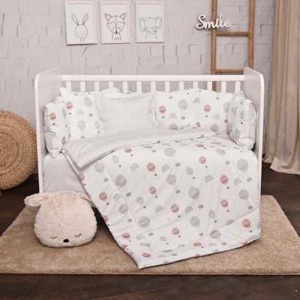 Lorelli Σετ Προίκα Μωρού LILY Grey Balloons 20800145301