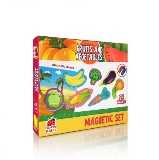 Μαγνητικό Σετ Φρούτα και Λαχανικά με πίνακα 2+ - Roter Kafer