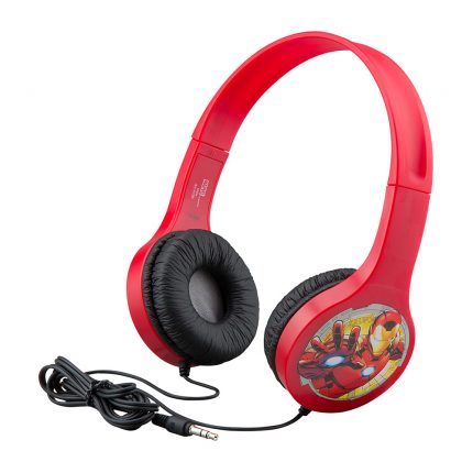 Avengers Ενσύρματα Ακουστικά με Ασφαλή Μέγιστη Ένταση (Κόκκινο) 3+ - eKids