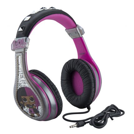 LOL! Surprise Remix Ενσύρματα Ακουστικά με Ασφαλή Μέγιστη Ένταση (Μαύρο/Ροζ) 3+ - eKids