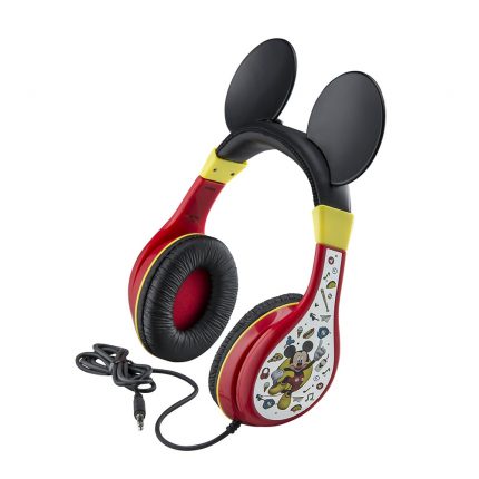 Mickey Mouse Ενσύρματα Ακουστικά με Ασφαλή Μέγιστη Ένταση (Κόκκινο/Κίτρινο/Μαύρο) 3+ - eKids