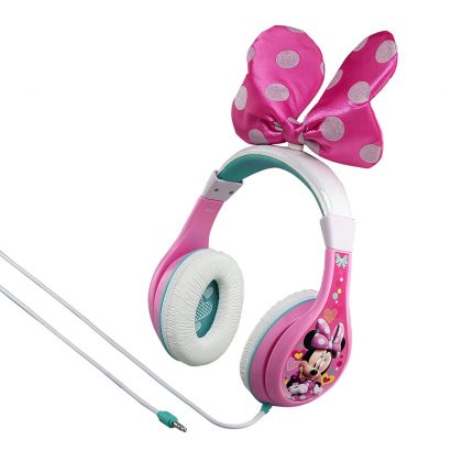 Minnie Mouse Ενσύρματα Ακουστικά με Ασφαλή Μέγιστη Ένταση (Ροζ/Λευκό) 3+ - eKids