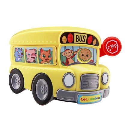 Cocomelon School Bus Mini Boombox Σχολικό Λεωφορείο Παιχνίδι με Ενσωματωμένη Μουσική, Φωτισμό, Sound Effects (Κίτρινο) 3+ - eKids