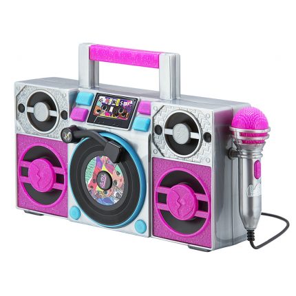 LOL! Surprise Remix Boombox Karaoke & Μικρόφωνο με Ενσωματωμένη Μουσική, Φωτισμό, Sound Effects (Μωβ/Ασημί) 3+ - eKids