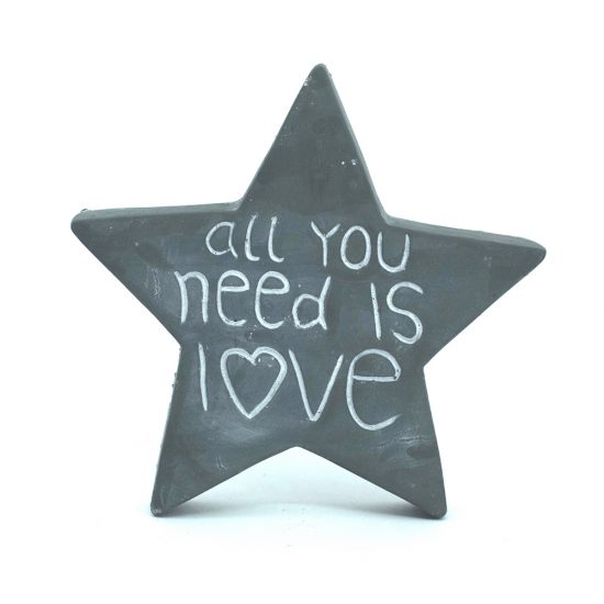 Πέτρινο Αστέρι με Λογότυπο All You Need is Love | 0/14