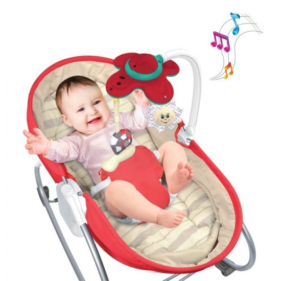 Κούνια & Ρηλάξ Snooze 3 σε 1 Red 324-180#, Bebe Stars