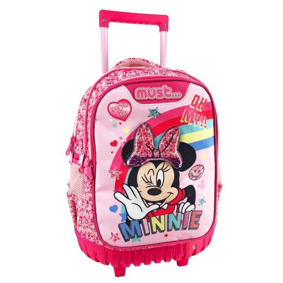Σχολική Τσάντα Τρόλεϊ Δημοτικού Disney Minnie Mouse Oh My Minnie 3 Θήκες (34x20x45εκ) Must 5205698551093