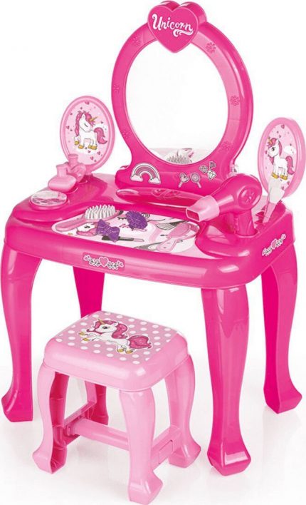 Dolu Toy Τουαλέτα Ομορφιάς και σκαμπό Unicorn 001.2561