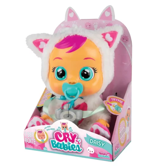 Λαμπάδα Cry Babies Κλαψουλίνια Daisy - Διαδραστική Κούκλα Γάτα Κλαίει Με Αληθινά Δάκρυα 18m+ - As Company