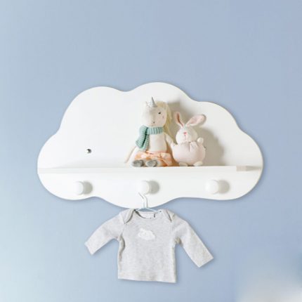 Ράφι τοίχου – κρεμάστρα Bebe Stars Cloud - 434-02