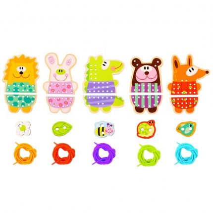 Ξύλινο Σετ με Ζωάκια 5 σε 1 6972633370260# 3+ - Tooky Toy TL417