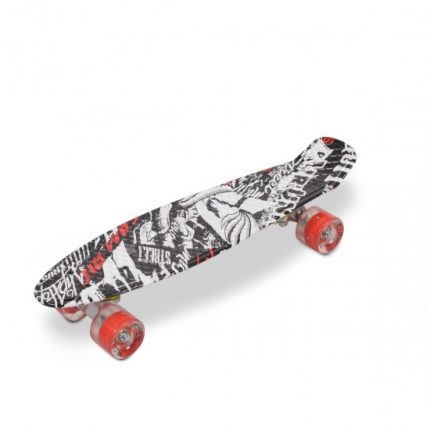 Byox Skateboard 22`` SKULL LED 3800146226169