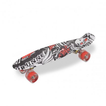 Byox Skateboard 22`` SKULL LED 3800146226169