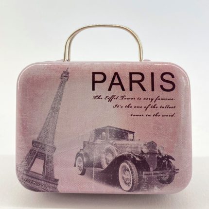 Βαλιτσάκι Μεταλλικό Ταξιδιού Παρίσι (Ύ 5,5cm x Μ 7,5cm x Π 3,5cm) Μ73