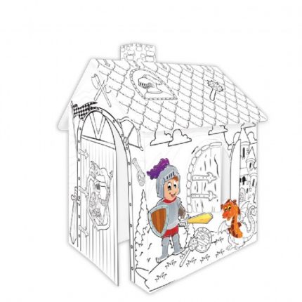 Χάρτινο Σπιτάκι Ζωγραφικής Knight 11123 5907442111231 - Mochtoys