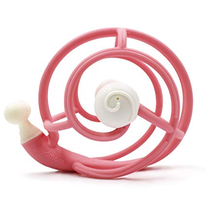 3D Σαλιγκάρι Μασητικό-Κουδουνίστρα Ροζ - Baby to Love