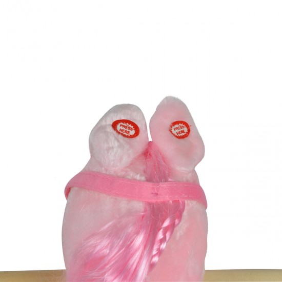 Κουνιστό Λούτρινο Αλογάκι Rose WJ-001 Pink 3800146242176 - Moni Toys