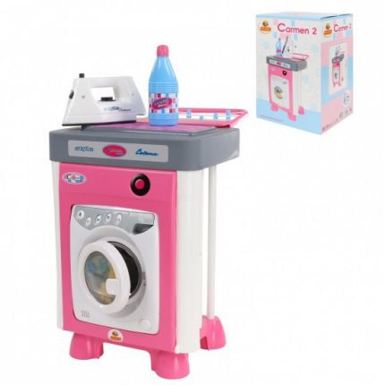 Πλυντήριο Ρούχων με Σιδερώστρα Carmen 57907 Little Washing Machine 4810344057907 - Polesie