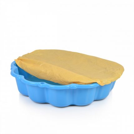 Δοχείο Άμμου με Κάλυμμα Basic Sand Pit with Cover Blue 5907442115758 - Mochtoys 11575