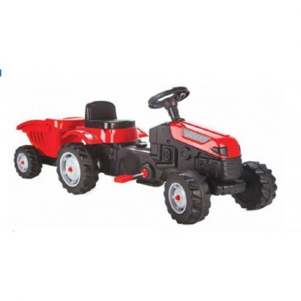 Pilsan Παιδικό Τρακτέρ με Πετάλια και Καρότσα 07316 Tractor and Trailer Red 8693461073168