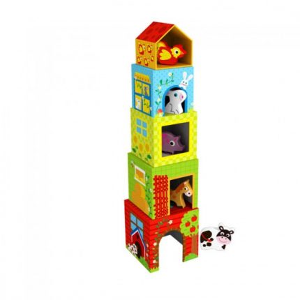 Ξύλινοι Κύβοι Στοίβαξης Φάρμα TKF053 6970090048210 - Tooky Toys