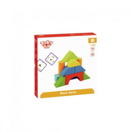 Ξύλινο Παιχνίδι Λογικής με Τουβλάκια TL386 6972633370079 - Tooky Toy