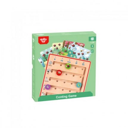 Ξύλινο Παιχνίδι με Αριθμούς και Ζώα TL776 6972633370062- Tooky Toys