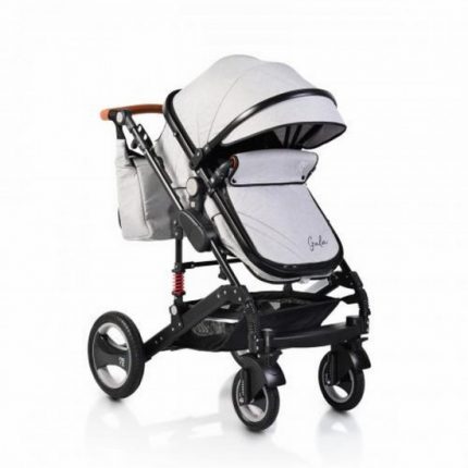 Moni Καρότσι Gala 2 in 1 Grey Leather 3800146234812#