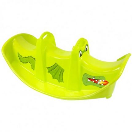 Παιδική Τραμπάλα Δράκος Double Swing Green 5907442113884 - Mochtoys 11388