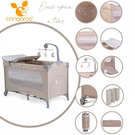 Cangaroo Παρκοκρέβατο 2 επιπέδων Once Upon a Time L3 Beige 3800146248413