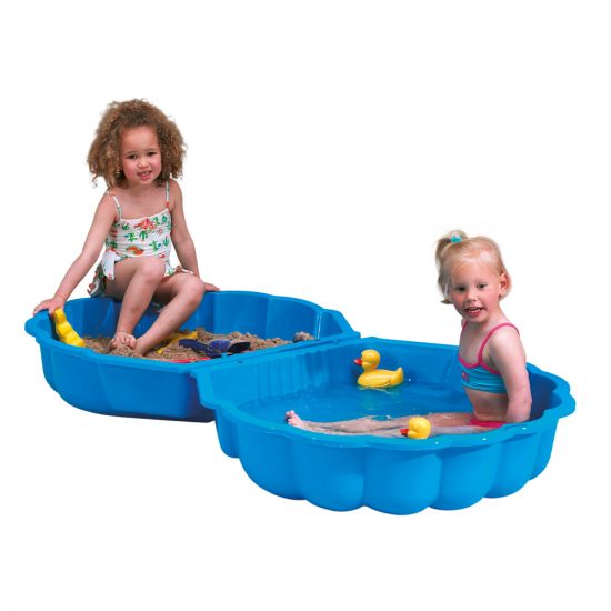 Παιδική Πισίνα-Αμμοδόχος 02221 Double Sandpit/ Paddling Pool Shell Green 5420051222216 - Paradiso Toys
