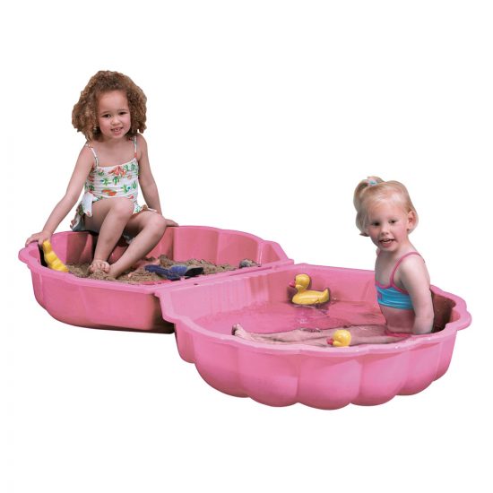 Paradiso toys 00760 Double sandpit/ paddling pool Shell pink 5425000337607