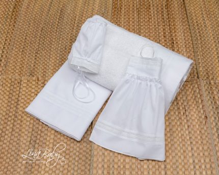 Λαδόπανο για κορίτσι Λευκό Elegant Lace, 807 Lina Baby