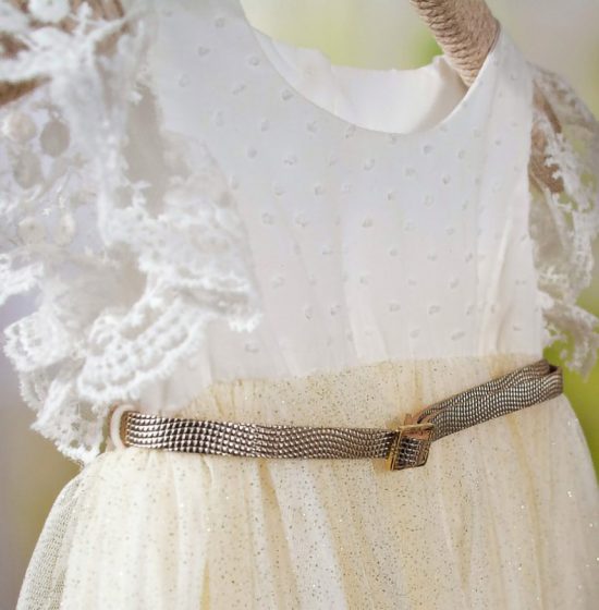 Βαπτιστικό φορεματάκι για κορίτσι Tereza 8765, Bambolino