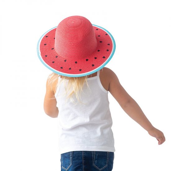 Ψάθινο Καπέλο UPF 50+ – Watermelon - FlapJackKids