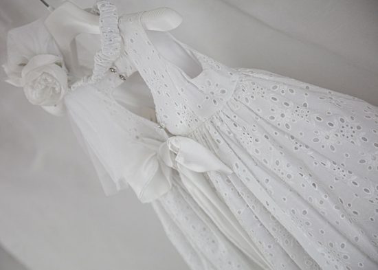 Βαπτιστικό φορεματάκι για κορίτσι Λευκό Avgi 9304, Bambolino