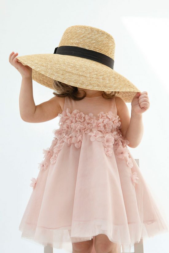 Βαπτιστικό φορεματάκι για κορίτσι Ροζ Marina 9308, Bambolino