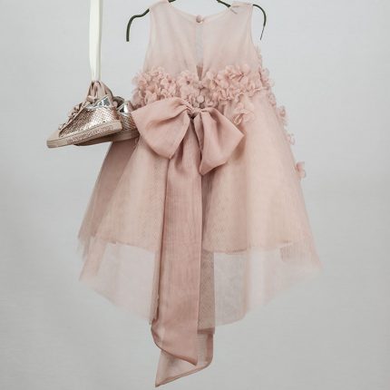 Βαπτιστικό φορεματάκι για κορίτσι Ροζ Marina 9308, Bambolino