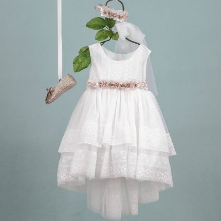 Βαπτιστικό φορεματάκι για κορίτσι Λευκό Grigoria 9339, Bambolino