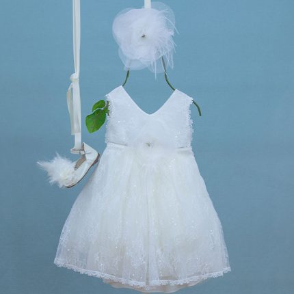 Βαπτιστικό φορεματάκι για κορίτσι Ιβουάρ Jane 9362, Bambolino