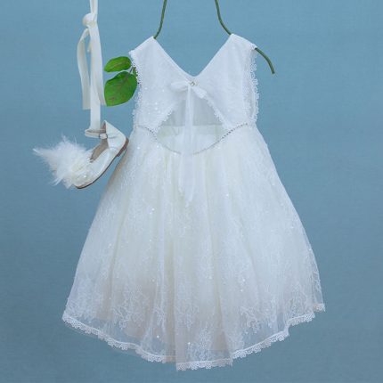 Βαπτιστικό φορεματάκι για κορίτσι Ιβουάρ Jane 9362, Bambolino