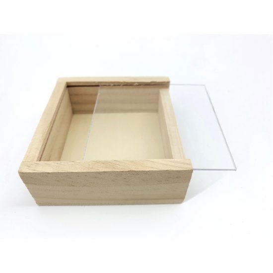 Ξύλινο Κουτί με Plexiglass Καπάκι | Β56